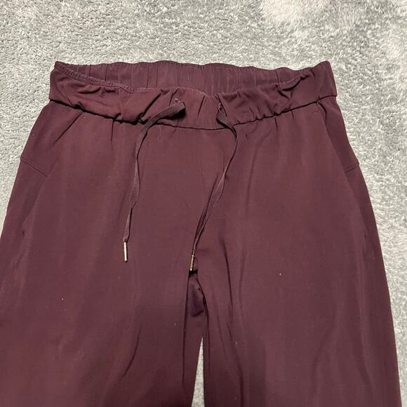 Lululemon Pants Womens 6 On The Fly Dress Maroon Performance Jogger - Picture 2 of 10